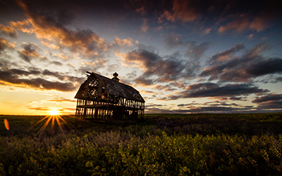 Barn Sunset by Lindsey Keller | Gering