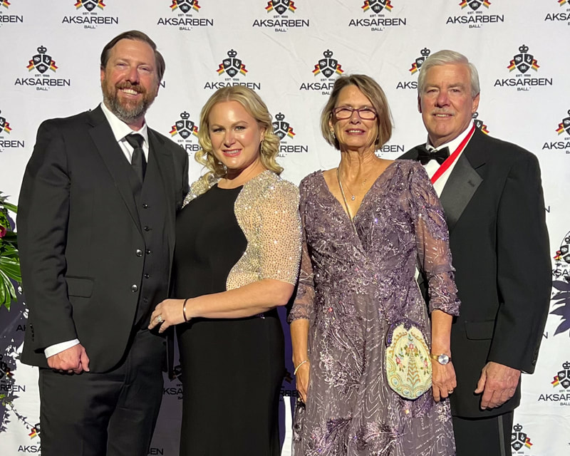 Left: Hod Kosman (right) and his family were honored at the Aksarben Ball at the end of October.