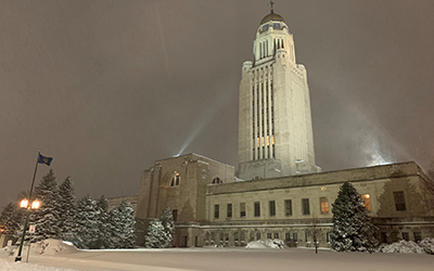Snowstorm at the Capitol by Joni Sundquist | Lincoln