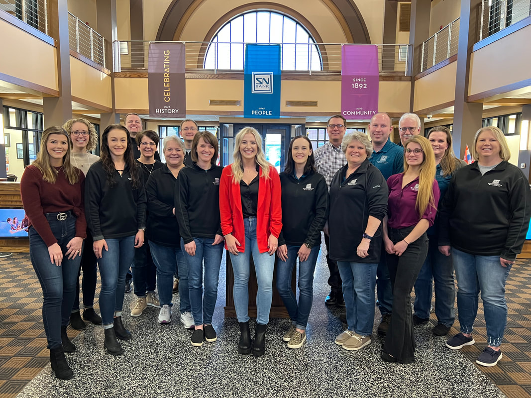 State Nebraska Bank & Trust staff celebrated their 100% participation in the Wayne Community Chest campaign for the 9th year in row with a jeans day.
